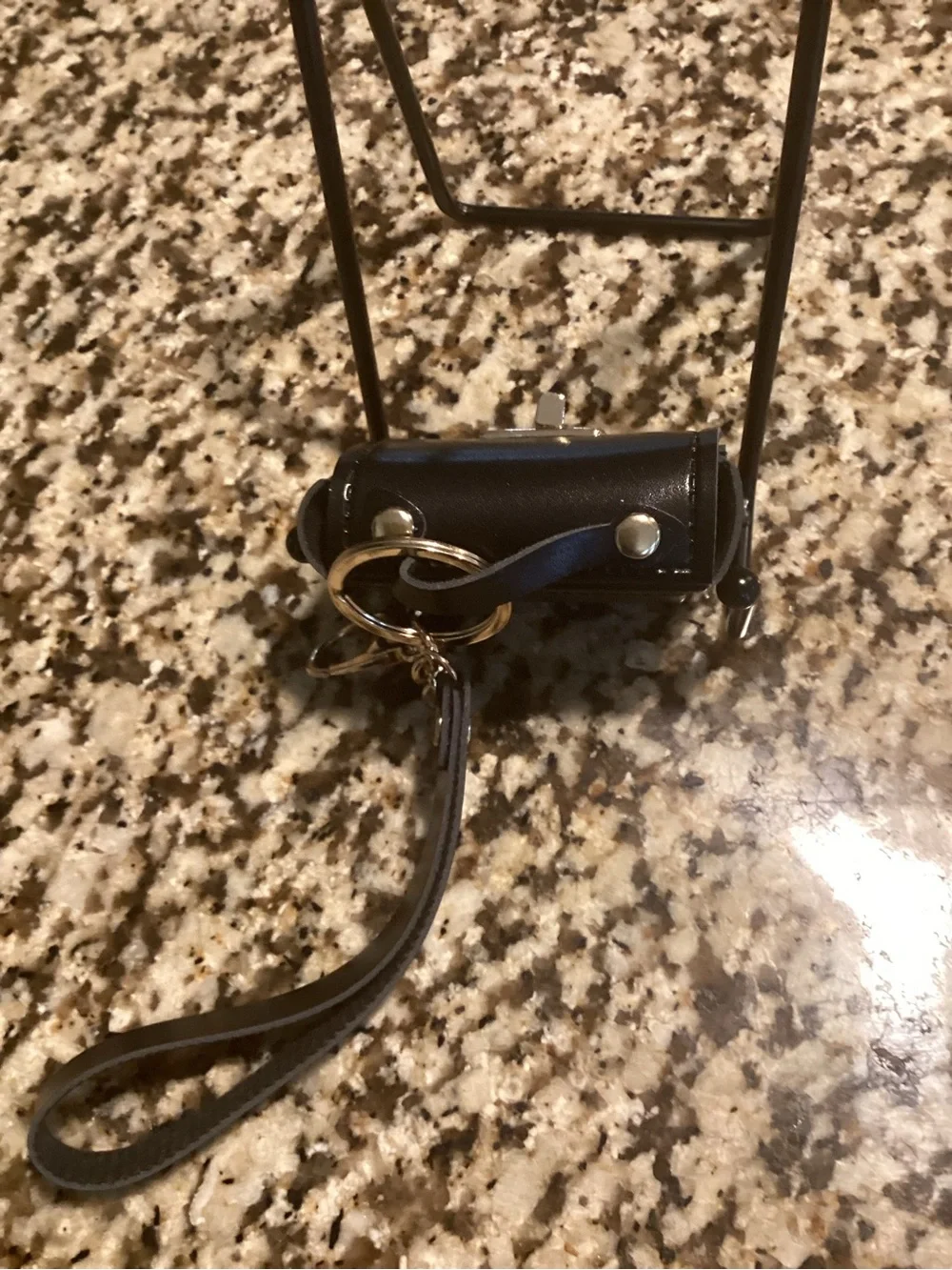 Black Bag/ Key Chain